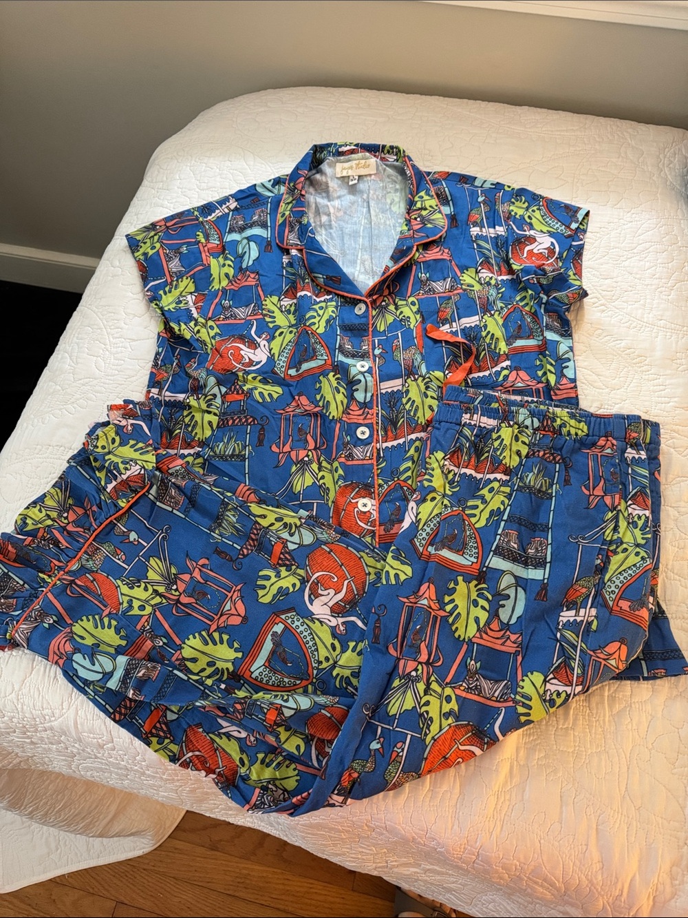 Jaye’s Studio Tropical Print Short Sleeve Pajama Set